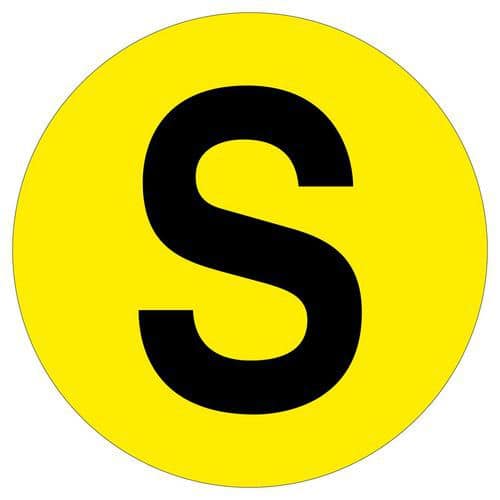 Kulatá samolepicí značka na zem