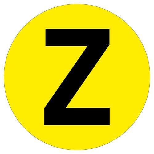 Kulatá samolepicí značka na zem