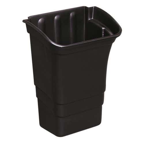 Odpadkový koš - pro 3policové vozíky Rubbermaid Odpadkový koš určen k vozíkům Rubbermaid se třemi policemi
