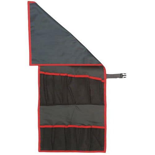 Dílenské pouzdro na nářadí Facom 330 x 800 mm Pouzdro je odolné vůči chemikáliím a uhlovodíkům.<br />Praktické a skládací pouzdro s uzavíráním pomocí přípínacího pásku.<br />Navrženo s ohledem na umístění nářadí.