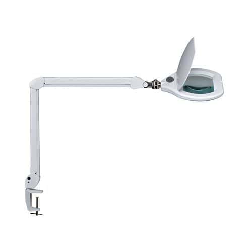 LED laboratorní lampa Maul s lupou