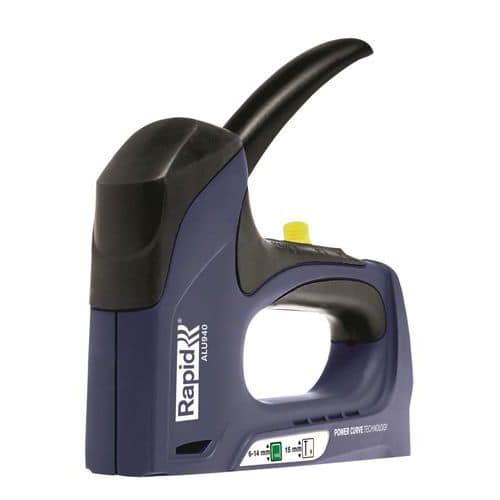 Ruční sešívačka/hřebíkovačka Rapid Alu 940 Patentovaná technologie PowercurveTM nové generace.<br />Ergonomický design pro dobrý úchop a lepší obratnost při používání.<br />Snadné použití