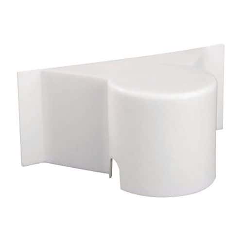 Ochranná krytka Novap pro sloupky Montážní krytka pro PVC a ocelové sloupky.<br />Je vybavena samolepicí plochou pro připevnění nápisu.