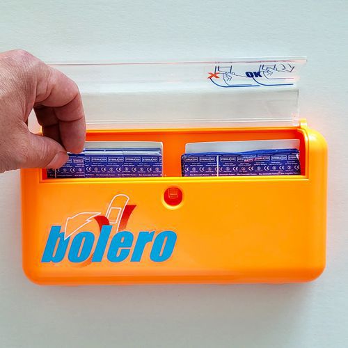 Zásobník na náplasti Bolero + textilní tělové náplasti Zásobník včetně náplastí pro snadné