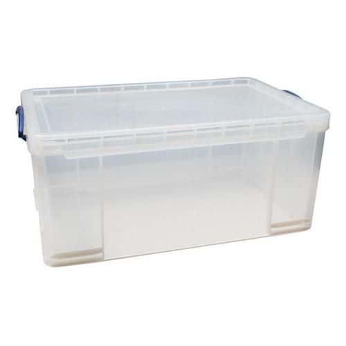 Plastový úložný box s víkem na klip