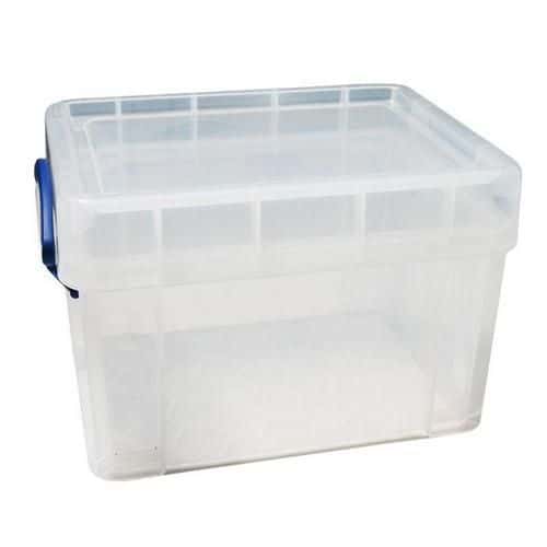 Plastový úložný box s víkem na klip