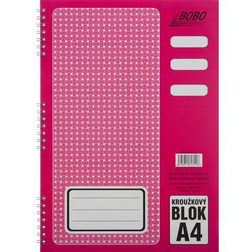 Blok A4 s kovovou boční spirálou