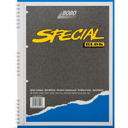 Blok A4 special s kovovou boční spirálou
