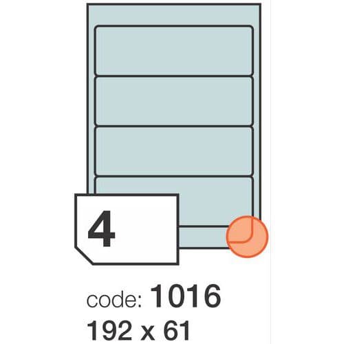 Etikety na pořadač Etikety - balení 100 ks archů<br />etikety na pořadač<br />4 etikety na archu A4<br />prodej po balení