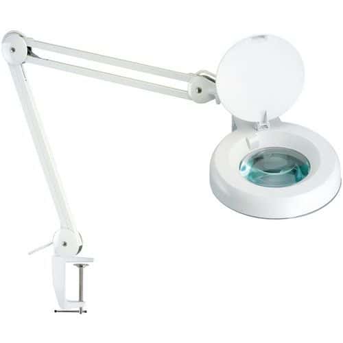 Laboratorní lampa Manutan Expert Jay s kruhovou lupou