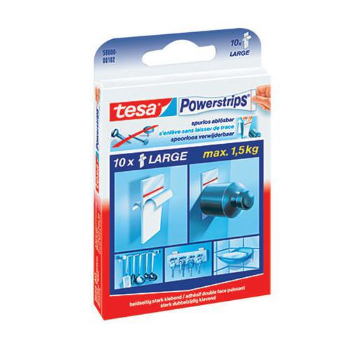 Lepicí proužky Powerstrips Large Lepicí proužky pro upevnění předmětů<br />Lepicí proužky pro jednoduché upevnění předmětů