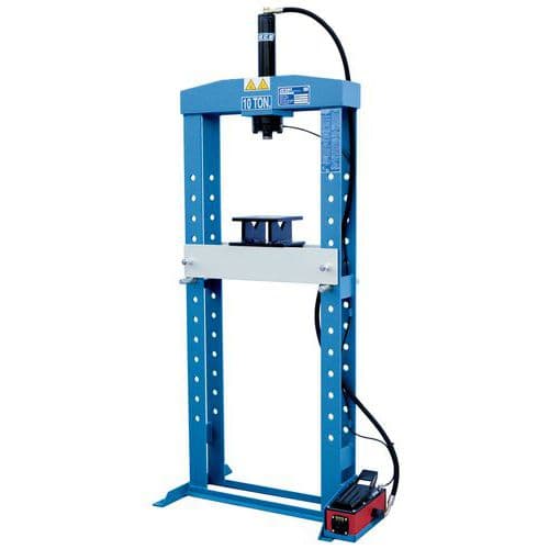 Profesionální hydraulické lisy provedení na podlahu<br />vhodné pro využití v celé řadě oblastí průmyslu (pro výrobu i servis) mechanické dílny