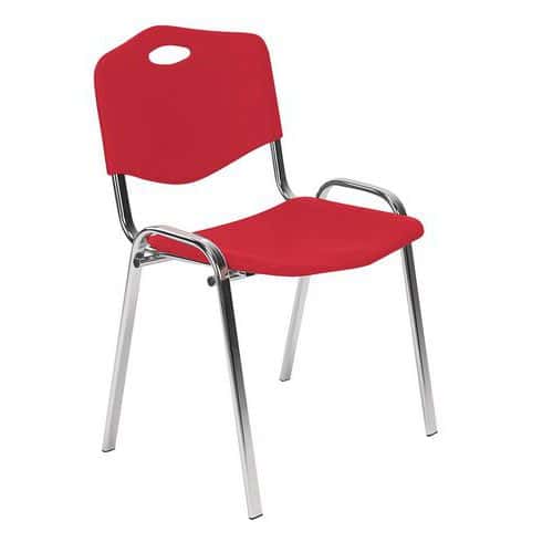 Plastová jídelní židle ISO Chrom