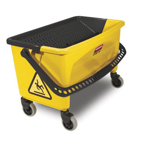 Úklidový kbelík na kolečkách Rubbermaid s ručním ždímačem