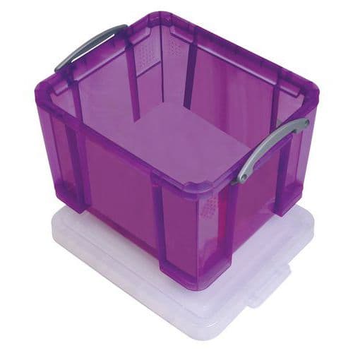 Plastový úložný box s víkem na klip