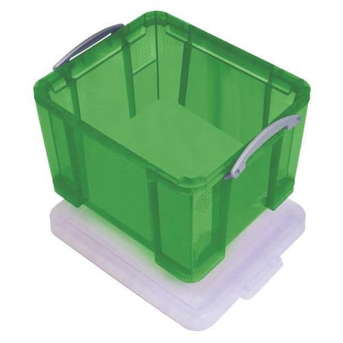 Plastový úložný box s víkem na klip