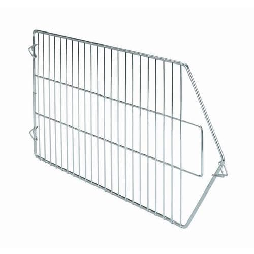 Dělící drátěná mřížka 33 x 60 cm Kovová dělící mřížka rozděluje drátěné boxy na hloubku.<br />Díky drátěné konstrukci mřížky je zaručena přehlednost obsahu ze všech stra