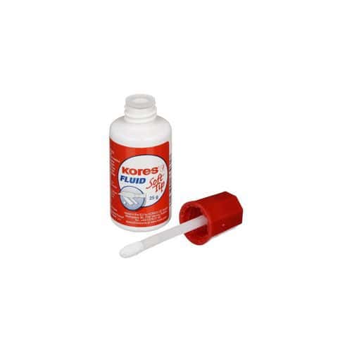 Opravný lak Fluid Soft korekční lak s vysokou krycí schopností<br />rychleschnoucí<br />šroubovací uzávěr s houbičkou<br />obsah 25 ml<br />prodej po balení