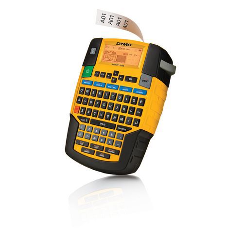 Štítkovač DYMO RHINO 4200 Profesionální štítkovač DYMO RHINO 4200 s automatickým formatováním štítků a možností přímého popisu smršťovacích bužírek.<br />Obsahuje funkci pro popis kabelů