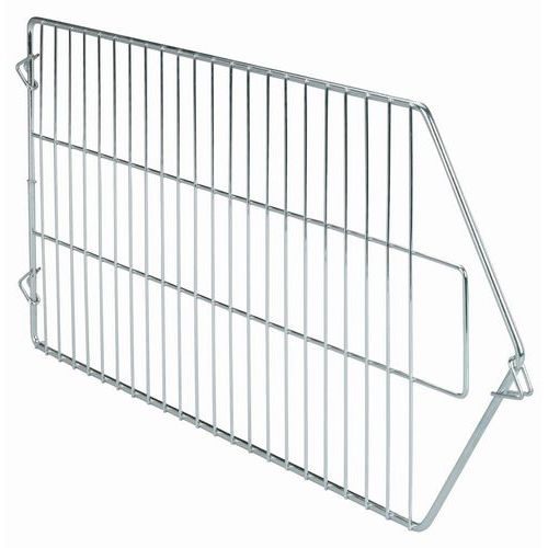 Dělící drátěná mřížka 50 x 60 cm Kovová dělící mřížka rozděluje drátěné boxy na hloubku.<br />Díky drátěné konstrukci mřížky je zaručena přehlednost obsahu ze všech stran.