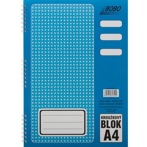 Blok A4 s kovovou boční spirálou