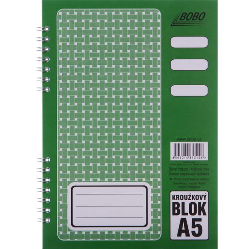 Blok A5 s kovovou boční spirálou