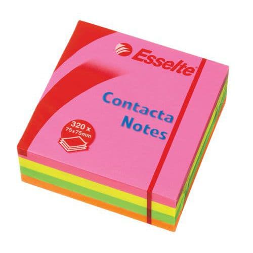 Samolepící neonová kostka Samolepící bločky - balení 4 x 80 listů<br />samolepící kostka neonové barvy<br />možnost použití libovolné barvy při zachování celistvosti kostky<br />4 x 80 listů