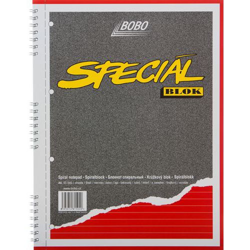 Blok A4 special s kovovou boční spirálou