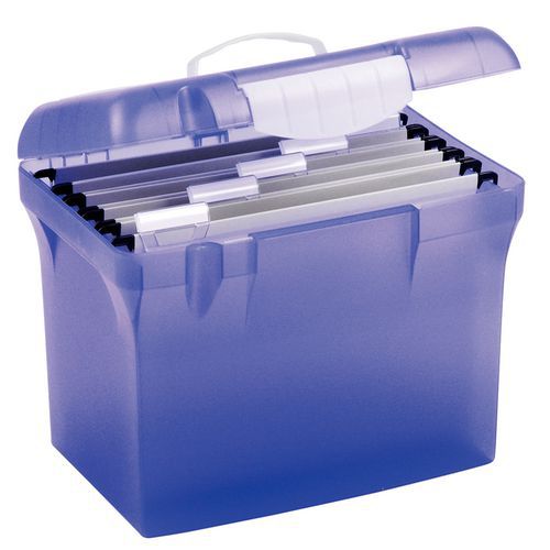 Kufřík na závěsné dokumenty Elba Class'n Go Ergonomická rukojeť pro snadnější přepravu.<br />Lze uzamknout visacím zámkem.<br />Úložný prostor pro příslušenství.<br />Dodáváno se s 5 závěsnými složkami.