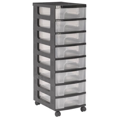 Mobilní stojan s úložnými boxy