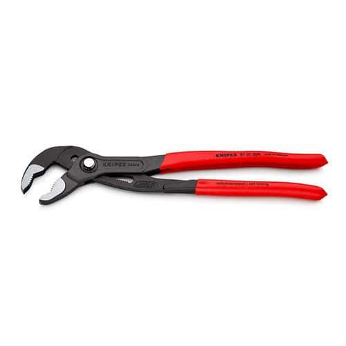 Siko kleště Knipex Cobra PH 300 Siko kleště z chromvanadové oceli s jemným nastavením pro optimální přizpůsobení různým velikostem obrobků.<br />Kleště jsou samosvorné na trubkách a maticích.<br />Plocha čelisti se speciálně kalenými zuby