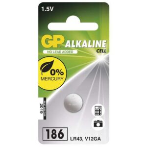 Alkalická knoflíková baterie GP LR43 (186F)