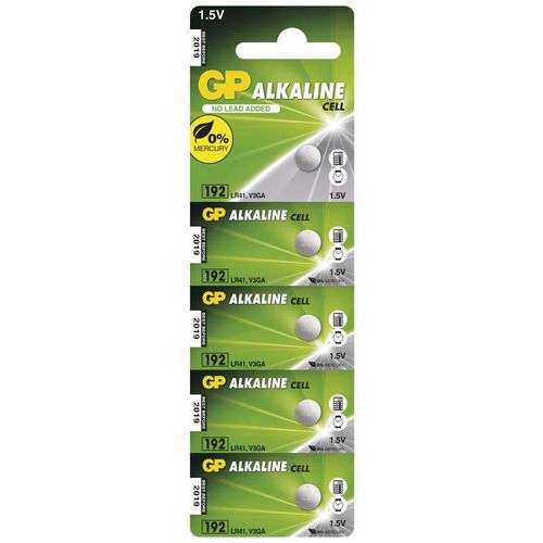 Alkalická knoflíková baterie GP LR41 (192F)