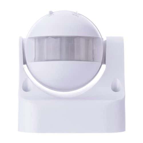 PIR senzor (pohybové čidlo) IP44 W 1200W bílý citlivost: <lt/>3 Lux<br />max. záťěž odporová: 1200 W<br />detekční úhel: 180°<br />typ senzoru: PIR<br />doba sepnutí: min. 10 sekund – max. 7 minut<br />krytí: IP44<br />max. zátěž kapacitní: 300 W<br />prodejní obal: 1 ks