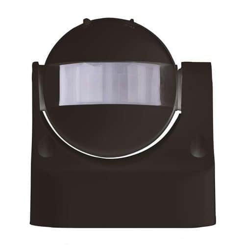 PIR senzor (pohybové čidlo) IP44 W 1200W černý citlivost: <lt/>3 Lux<br />max. záťěž odporová: 1200 W<br />detekční úhel: 180°<br />typ senzoru: PIR<br />doba sepnutí: min. 10 sekund – max. 7 minut<br />krytí: IP44<br />max. zátěž kapacitní: 300 W<br />prodejní obal: 1 ks