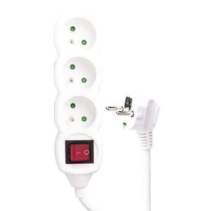 Prodlužovací kabel s vypínačem 3 zásuvky 5m 3x 1