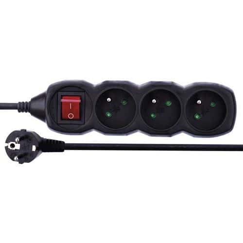 Prodlužovací kabel s vypínačem 3 zásuvky 1