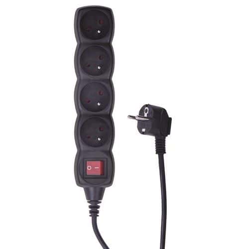 Prodlužovací kabel s vypínačem 4 zásuvky 5m