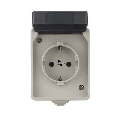 Zásuvka nástěnná 16A/250V IP44 Produkty SCHUKO nejsou určeny pro použití v ČR