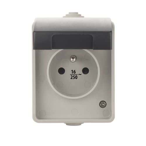 Zásuvka nástěnná 16A/250V IP54 Produkty SCHUKO nejsou určeny pro použití v ČR