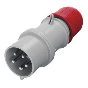 Vidlice 5P 32A/400V IP44 Standardní provedení úhel 6 hodin.<br />napětí/proud: 380–415 V~/32 A<br />materiál: plast<br />produkt: samostatná vidlice<br />krytí: IP44<br />prodejní obal: volné<br />typ: šroubové nebo bezšroubové svorky<br />počet pólů: 5<br />barva: červená<br />pozice ochranného kontaktu: 6 hodin