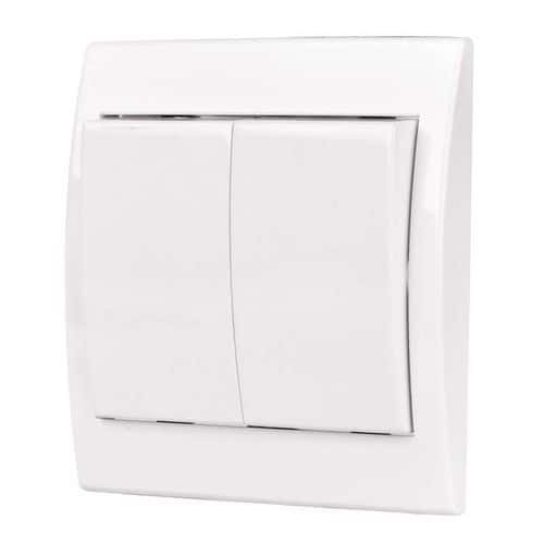 Vypínač PRAKTIK 4FN58004.901C.5B BB způsob montáže: do krabice<br />produkt: dvojitý přepína?? střídavý č. 5B<br />barva: bílá (lesk)<br />provedení: 2 tlačítka<br />typ: 58004.901<br />design: praktik<br />prodejní obal: 1 ks