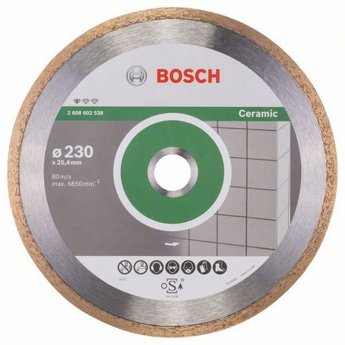Bosch - Diamantový řezný kotouč Standard for Ceramic 230 x 25