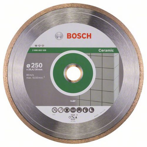 Bosch - Diamantový řezný kotouč Standard for Ceramic 250 x 30+25