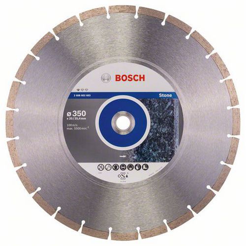 Bosch - Diamantový řezný kotouč Standard for Stone 350 x 20/25