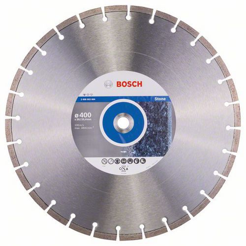 Bosch - Diamantový řezný kotouč Standard for Stone 400 x 20/25
