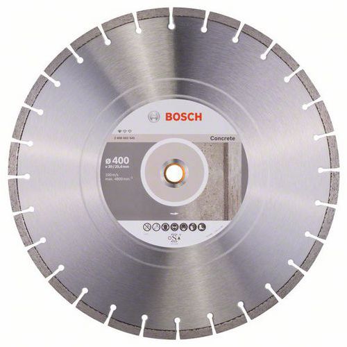 Bosch - Diamantový řezný kotouč Standard for Concrete 400 x 20/25