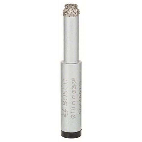 Bosch - Diamantový Vrták pro vrtání za sucha Easy Dry Best for Ceramic 10 x 33 mm Vhodné na měkké obkládačky až po velmi tvrdou dlažbu a jemnou kameninu. Pro použití v akumulátorových šroubovácích a vrtačkách se sklíčidlem 13 mm. Upozornění: vrtejte bez příklepu. Optimální otáčky 1 500 ot/min.<br />balení: 1 x BAL