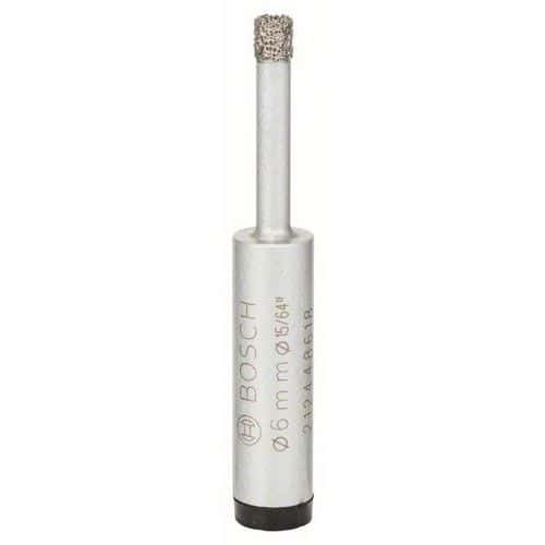 Bosch - Diamantový Vrták pro vrtání za sucha Easy Dry Best for Ceramic 6 x 33 mm Vhodné na měkké obkládačky až po velmi tvrdou dlažbu a jemnou kameninu. Pro použití v akumulátorových šroubovácích a vrtačkách se sklíčidlem 13 mm. Upozornění: vrtejte bez příklepu. Optimální otáčky 1 500 ot/min.<br />balení: 1 x BAL