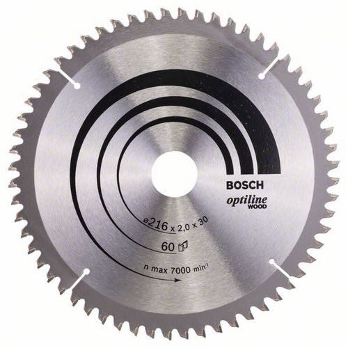 Bosch - Pilový kotouč Optiline Wood 216 x 30 x 2